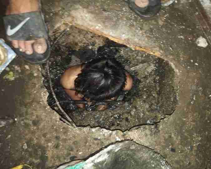 Manual Cleaning of Septic Tank